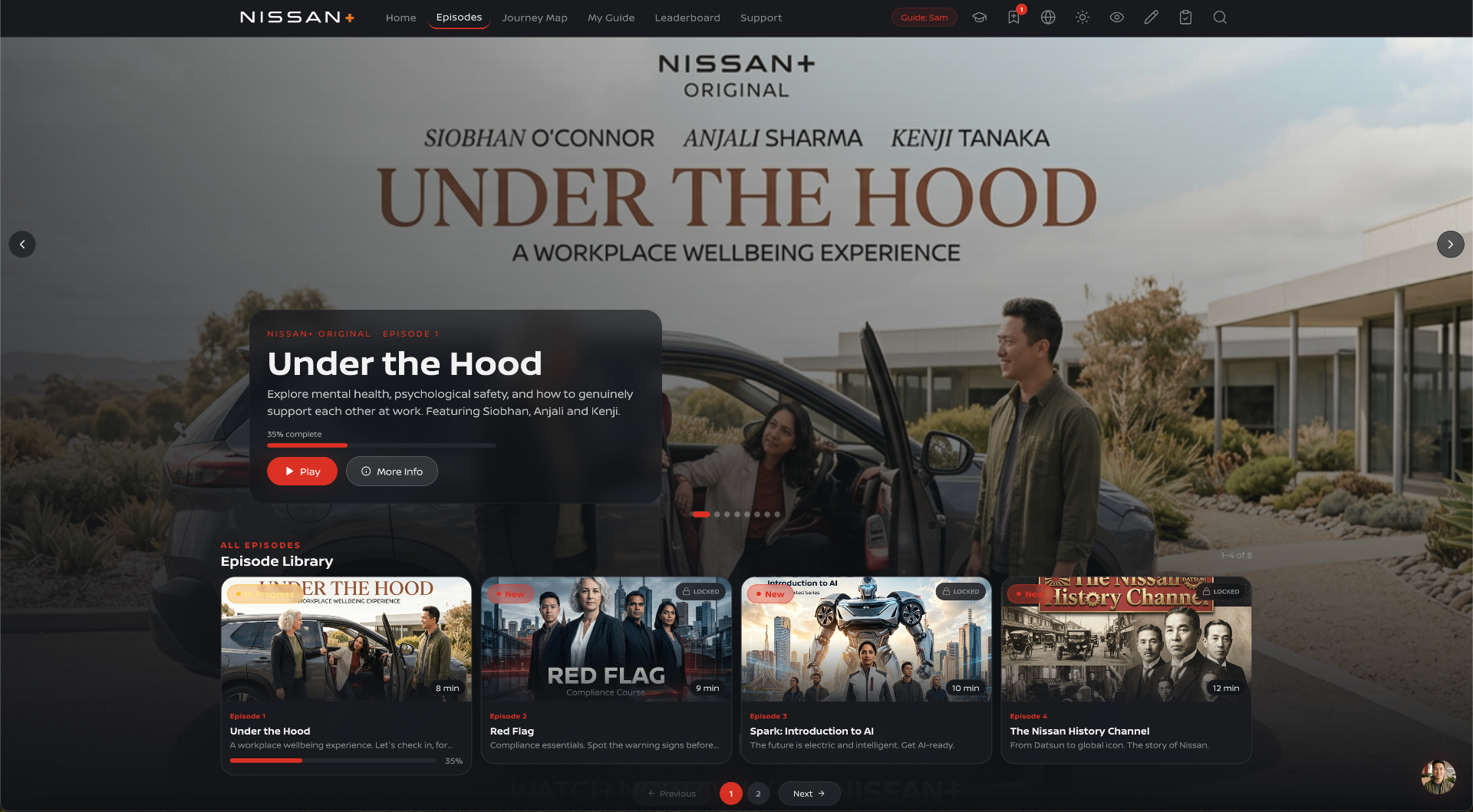 Custom HTML (Opal) — Nissan+ TV Concept